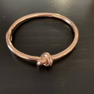 Kate Spade rose gold tone knot bangle